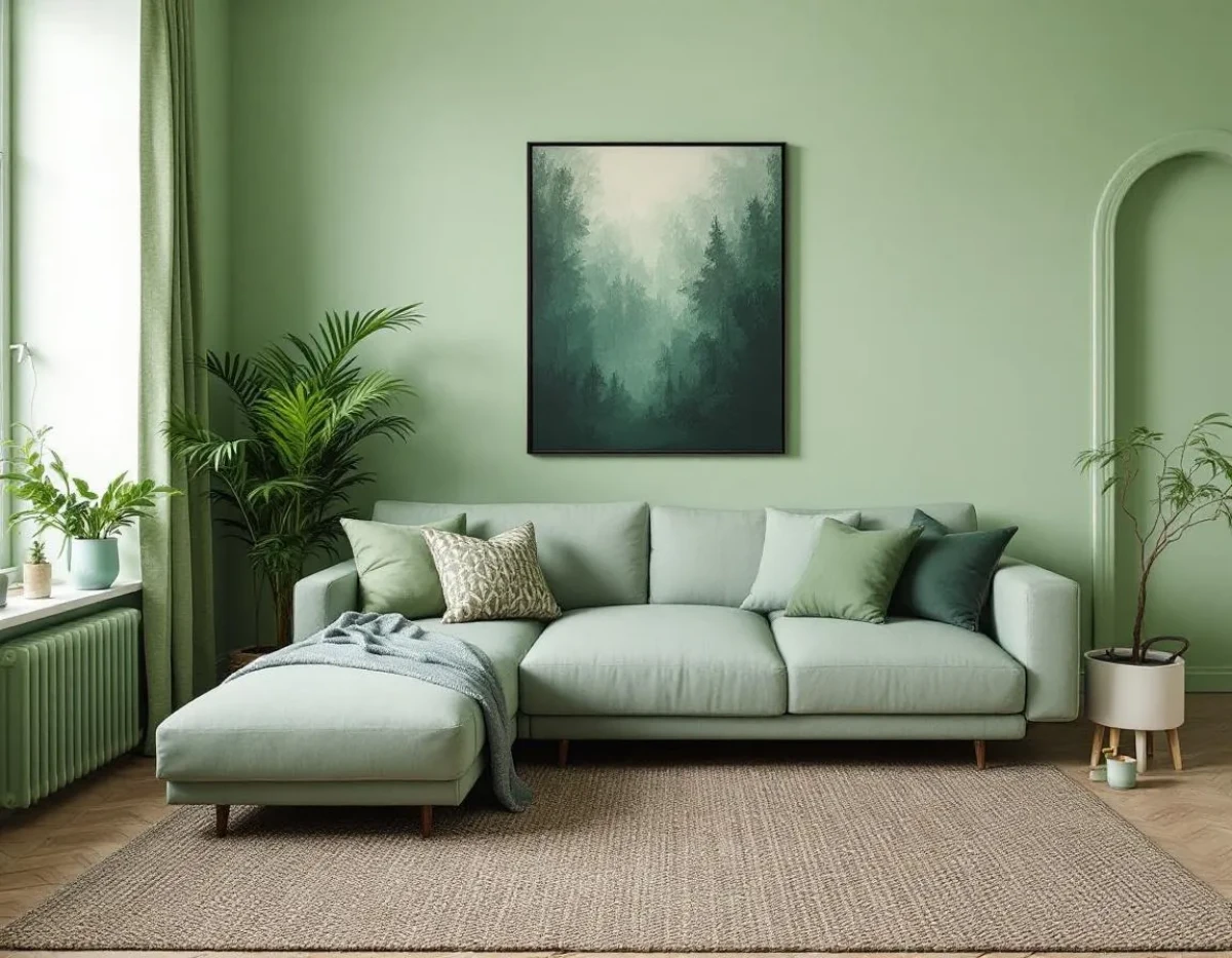 Déco tendance : Les secrets de la couleur vert-gris pour une maison apaisante